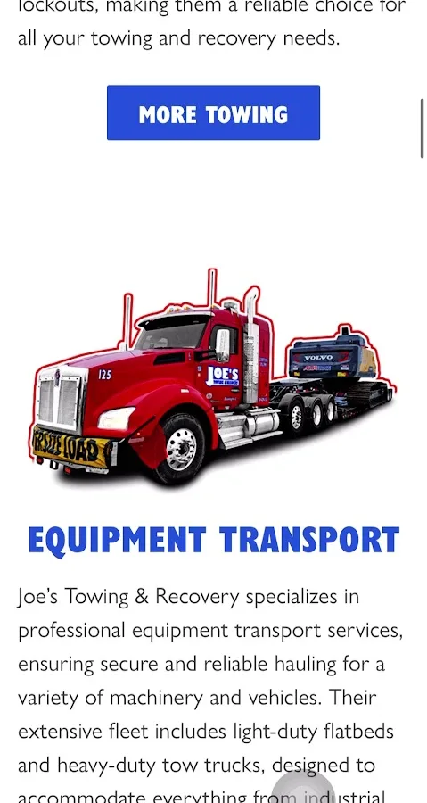 Joe's Towing & Recovery